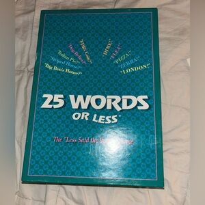 25 Words Or Less 1996 Winning Moves Game Board #1006 *Complete*